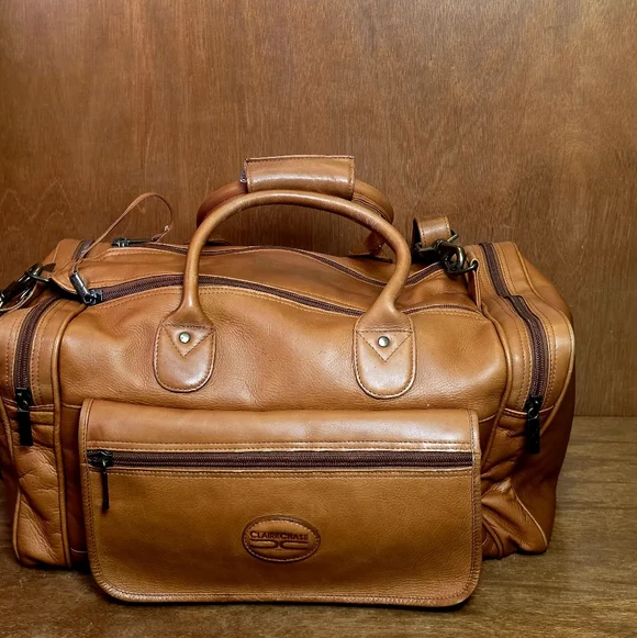 CLAIRECHASE GENUINE LEATHER DUFFEL BAG